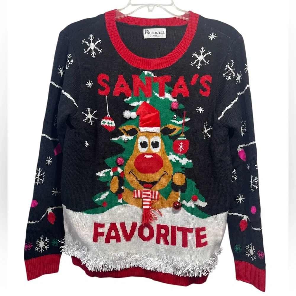 NWT-No Boundaries Christmas Sweater. Size XXL (20) - Picture 1 of 8